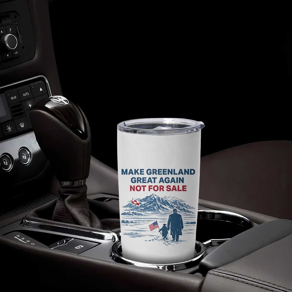Greenland Is Not for Sale Tumbler Cup Funny Nihilist Penguin Greenland Political Meme FDT TS14 Print Your Wear