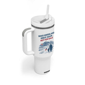 Greenland Is Not for Sale Tumbler With Handle Funny Nihilist Penguin Greenland Political Meme FDT TS14 Print Your Wear