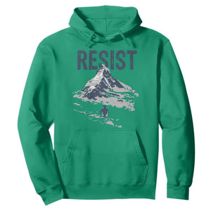 Funny Penguin Protest Hoodie Resist Penguin Mountain Hiking Meme TS14 Irish Green Print Your Wear