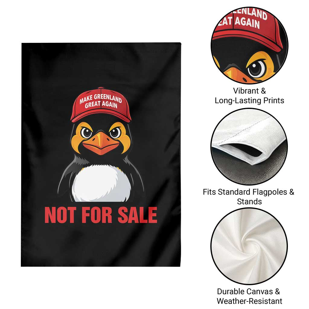 Greenland Is Not for Sale Garden Flag Funny Nihilist Penguin FDT Political Meme TS14 Print Your Wear