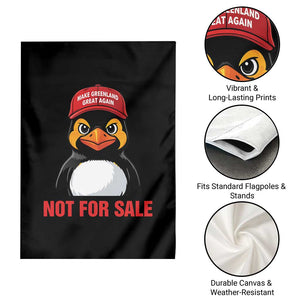 Greenland Is Not for Sale Garden Flag Funny Nihilist Penguin FDT Political Meme TS14 Print Your Wear
