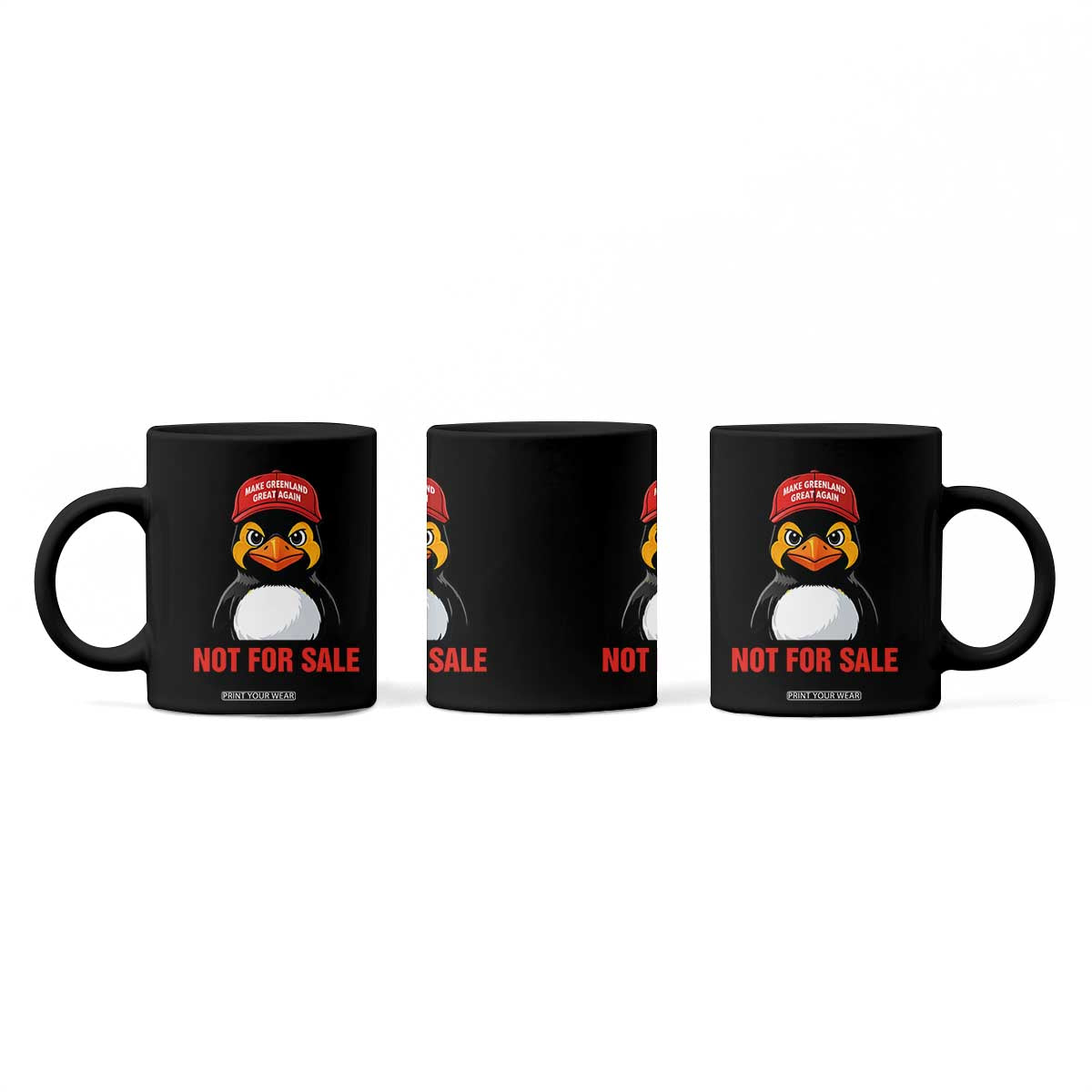 Greenland Is Not for Sale Coffee Mug Funny Nihilist Penguin FDT Political Meme TS14 Print Your Wear