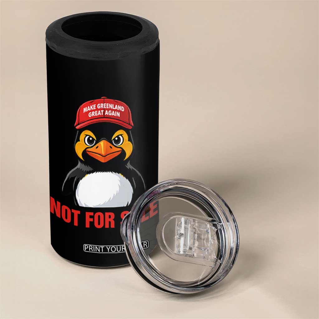 Greenland Is Not for Sale 4 in 1 Can Cooler Tumbler Funny Nihilist Penguin FDT Political Meme TS14 Print Your Wear