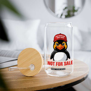 Greenland Is Not for Sale Glass Can Funny Nihilist Penguin FDT Political Meme TS14 Print Your Wear