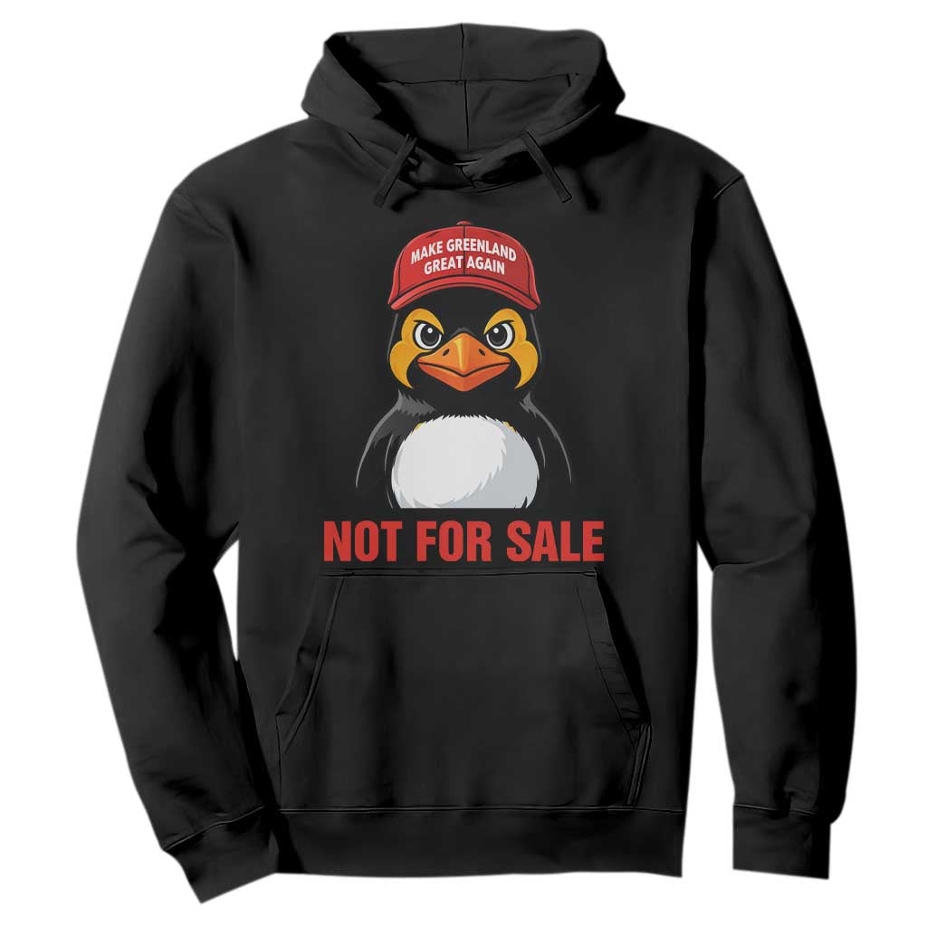 Greenland Is Not for Sale Hoodie Funny Nihilist Penguin FDT Political Meme TS14 Black Print Your Wear