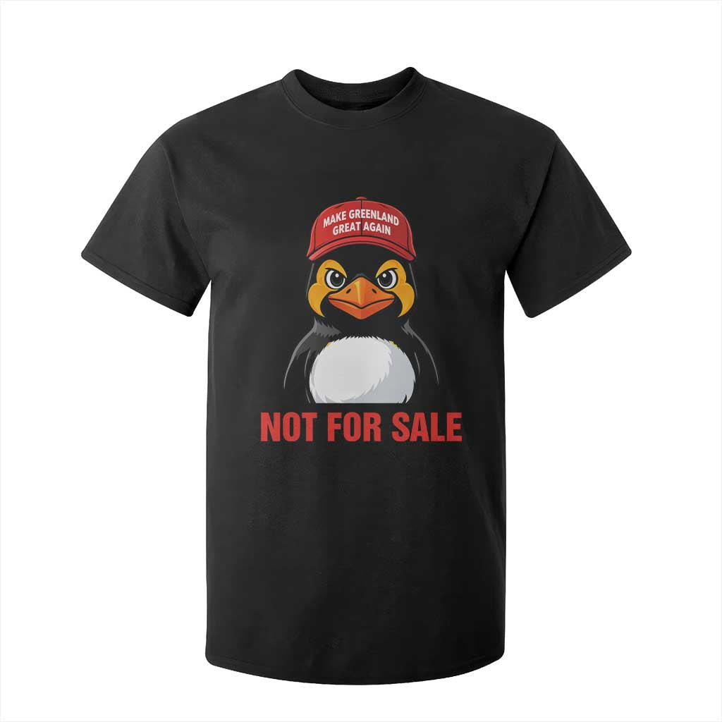 Greenland Is Not for Sale T Shirt For Kid Funny Nihilist Penguin FDT Political Meme TS14 Black Print Your Wear