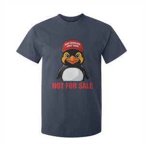 Greenland Is Not for Sale T Shirt For Kid Funny Nihilist Penguin FDT Political Meme TS14 Navy Print Your Wear