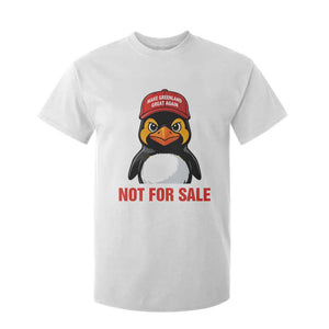 Greenland Is Not for Sale T Shirt For Kid Funny Nihilist Penguin FDT Political Meme TS14 White Print Your Wear
