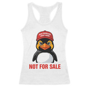 Greenland Is Not for Sale Racerback Tank Top Funny Nihilist Penguin FDT Political Meme TS14 White Print Your Wear