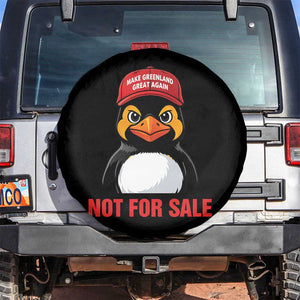 Greenland Is Not for Sale Spare Tire Cover Funny Nihilist Penguin FDT Political Meme TS14 No hole Black Print Your Wear