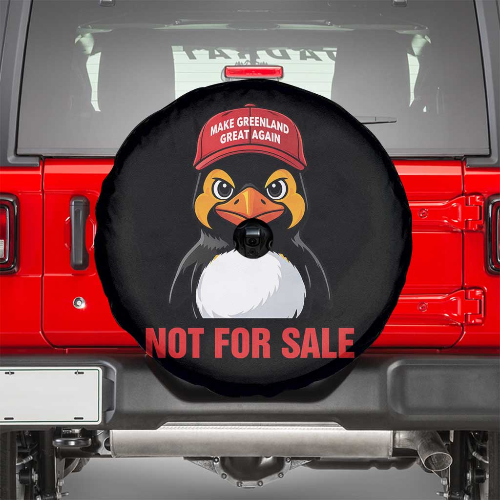 Greenland Is Not for Sale Spare Tire Cover Funny Nihilist Penguin FDT Political Meme TS14 Black Print Your Wear