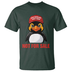 Greenland Is Not for Sale T Shirt Funny Nihilist Penguin FDT Political Meme TS14 Dark Forest Green Print Your Wear