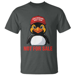 Greenland Is Not for Sale T Shirt Funny Nihilist Penguin FDT Political Meme TS14 Dark Heather Print Your Wear