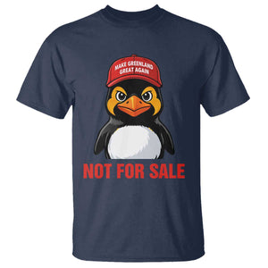 Greenland Is Not for Sale T Shirt Funny Nihilist Penguin FDT Political Meme TS14 Navy Print Your Wear