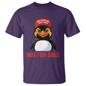 Greenland Is Not for Sale T Shirt Funny Nihilist Penguin FDT Political Meme TS14 Purple Print Your Wear