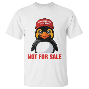 Greenland Is Not for Sale T Shirt Funny Nihilist Penguin FDT Political Meme TS14 White Print Your Wear