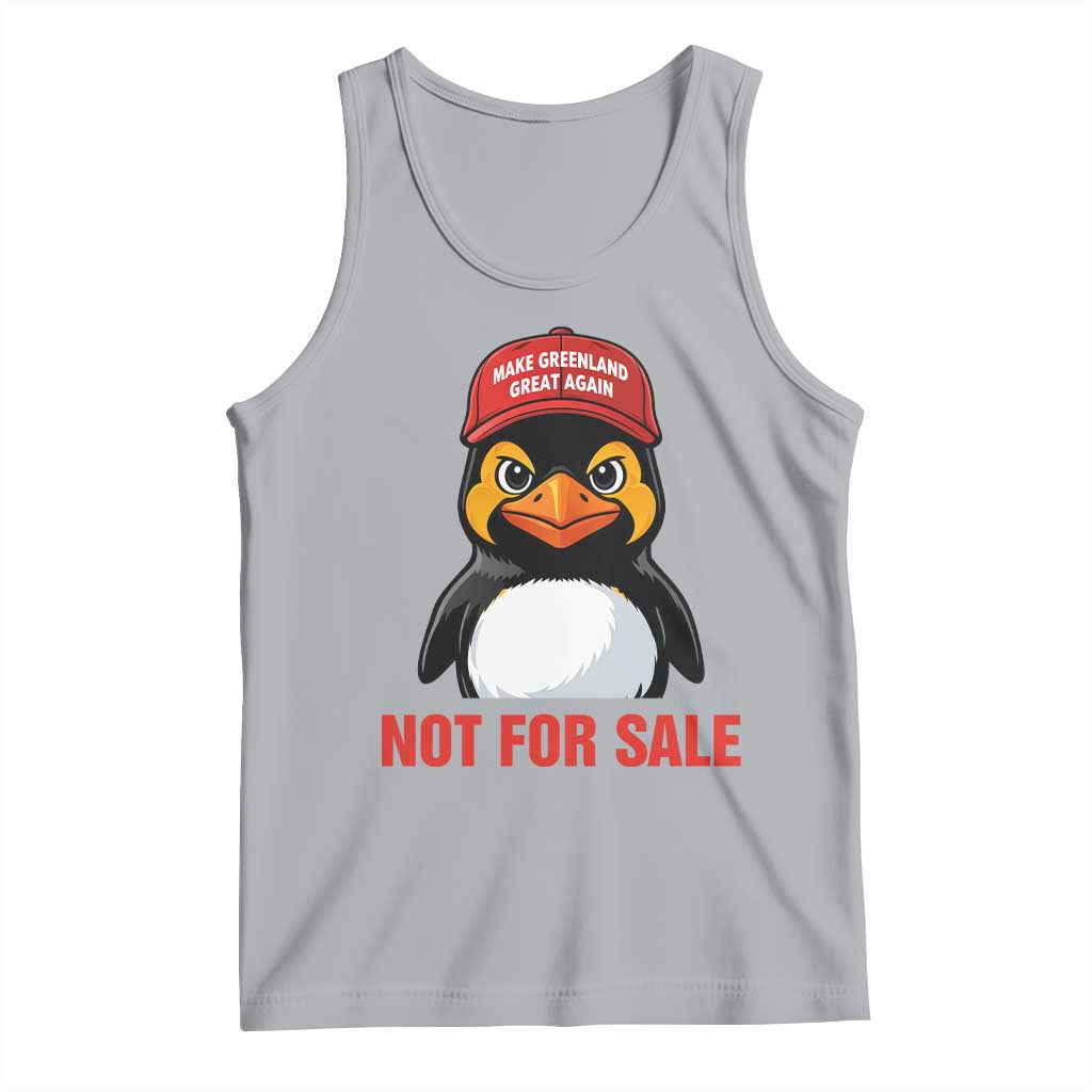 Greenland Is Not for Sale Tank Top Funny Nihilist Penguin FDT Political Meme TS14 Athletic Heather Print Your Wear