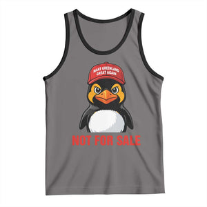 Greenland Is Not for Sale Tank Top Funny Nihilist Penguin FDT Political Meme TS14 Deep Heather Black Print Your Wear