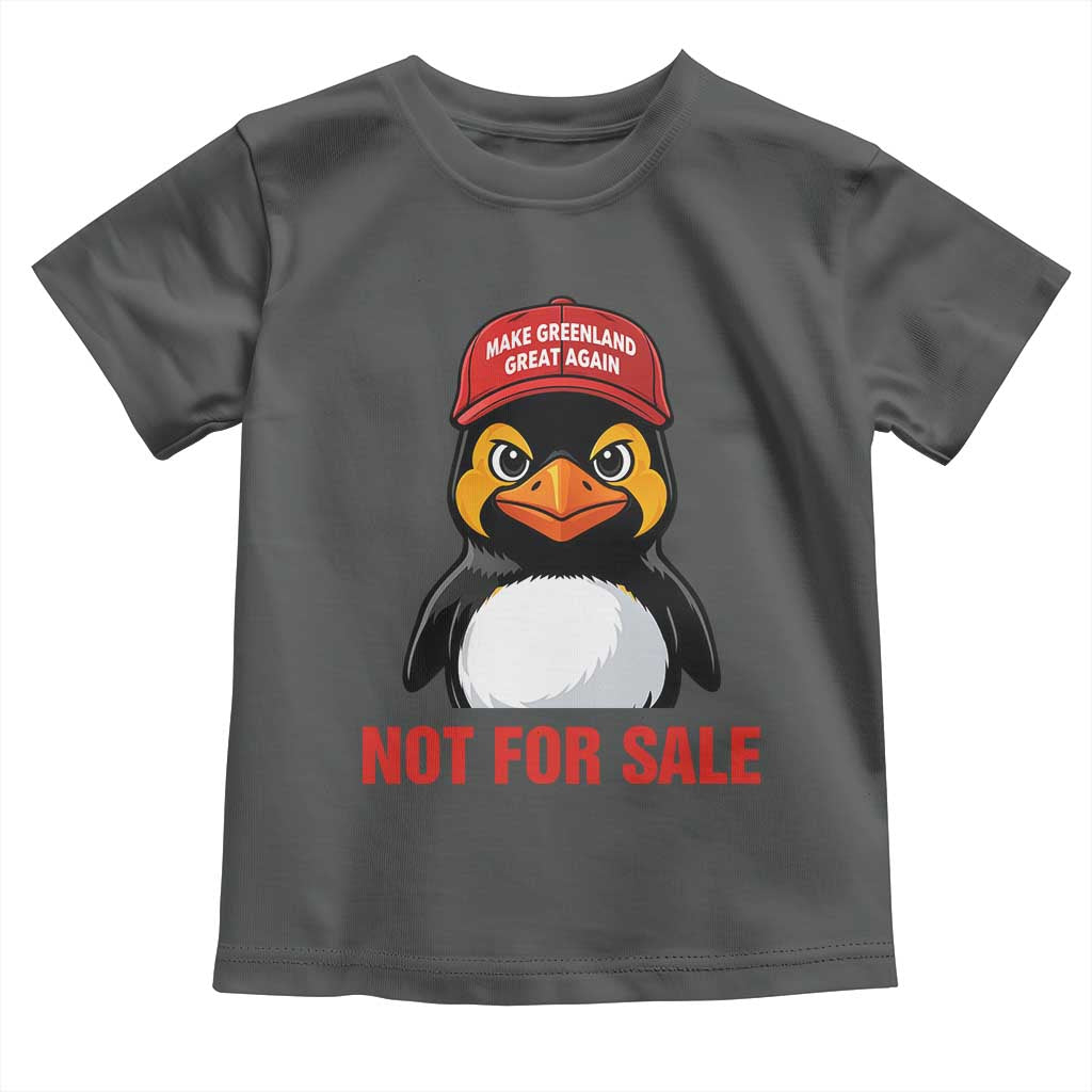 Greenland Is Not for Sale Toddler T Shirt Funny Nihilist Penguin FDT Political Meme TS14 Dark Heather Print Your Wear