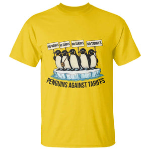 Penguins Against Tariffs T Shirt Resist Tariffs Subtle FDT Political Resistance TS14 Daisy Print Your Wear
