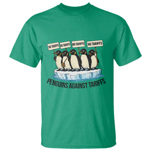 Penguins Against Tariffs T Shirt Resist Tariffs Subtle FDT Political Resistance TS14 Irish Green Print Your Wear