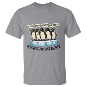 Penguins Against Tariffs T Shirt Resist Tariffs Subtle FDT Political Resistance TS14 Sport Gray Print Your Wear