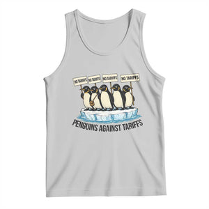 Penguins Against Tariffs Tank Top Resist Tariffs Subtle FDT Political Resistance TS14 Ash Print Your Wear
