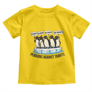 Penguins Against Tariffs Toddler T Shirt Resist Tariffs Subtle FDT Political Resistance TS14 Daisy Print Your Wear