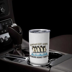 Penguins Against Tariffs Tumbler Cup Resist Tariffs Subtle FDT Political Resistance TS14 Print Your Wear