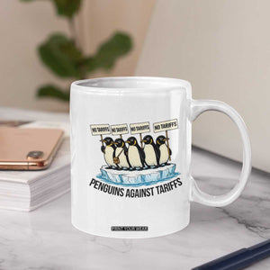 Penguins Against Tariffs Coffee Mug Resist Tariffs Subtle FDT Political Resistance TS14 Print Your Wear
