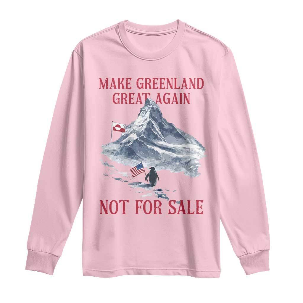 But Why Penguin Long Sleeve Shirt Trump Nihilist Penguin Minimal Political Meme TS14 Light Pink Print Your Wear