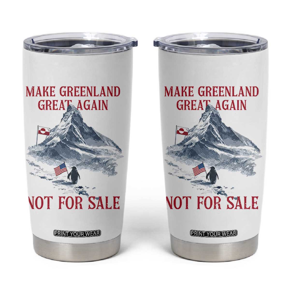 But Why Penguin Tumbler Cup Trump Nihilist Penguin Minimal Political Meme TS14 White Print Your Wear
