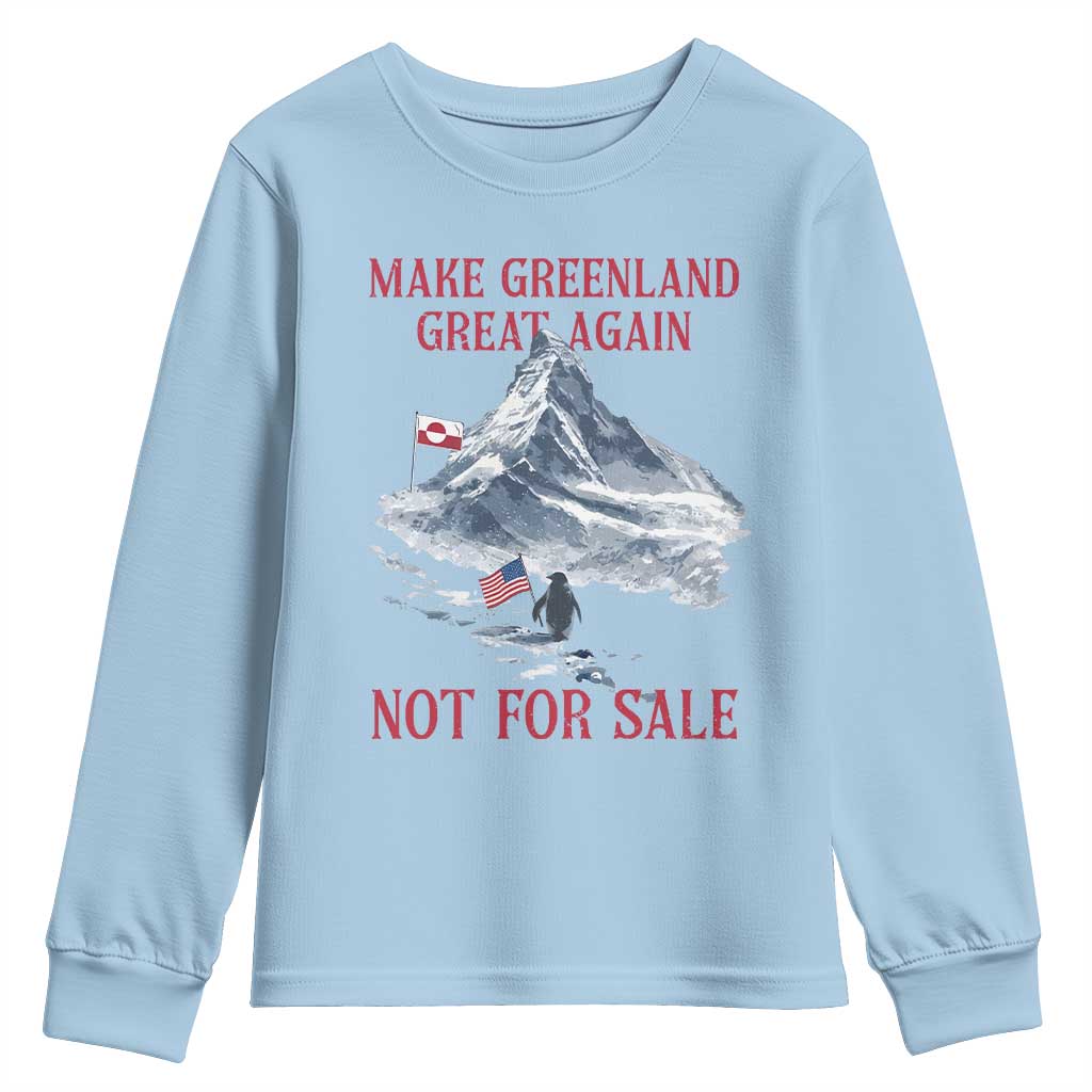 But Why Penguin Youth Sweatshirt Trump Nihilist Penguin Minimal Political Meme TS14 Light Blue Print Your Wear