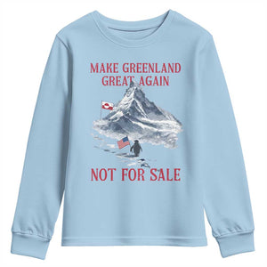 But Why Penguin Youth Sweatshirt Trump Nihilist Penguin Minimal Political Meme TS14 Light Blue Print Your Wear