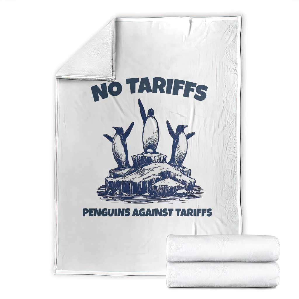 Penguins Against Tariffs Throw Blanket Resist Protest FDT Political