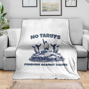 Penguins Against Tariffs Throw Blanket Resist Protest FDT Political TS14 Print Your Wear