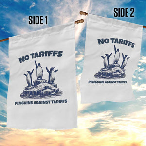 Penguins Against Tariffs Garden Flag Resist Protest FDT Political TS14 Print Your Wear