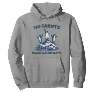 Penguins Against Tariffs Hoodie Resist Protest FDT Political TS14 Sport Gray Print Your Wear
