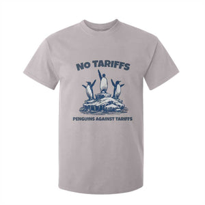 Penguins Against Tariffs T Shirt For Kid Resist Protest FDT Political TS14 Ice Gray Print Your Wear