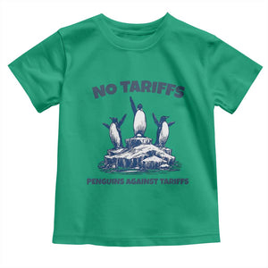 Penguins Against Tariffs Toddler T Shirt Resist Protest FDT Political TS14 Irish Green Print Your Wear