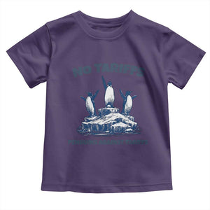 Penguins Against Tariffs Toddler T Shirt Resist Protest FDT Political TS14 Purple Print Your Wear