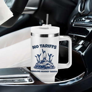 Penguins Against Tariffs Tumbler With Handle Resist Protest FDT Political TS14 Print Your Wear