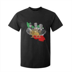 Pahlavi Dynasty T Shirt For Kid Three Generations Iran Lion and Sun Portrait TS14 Black Print Your Wear