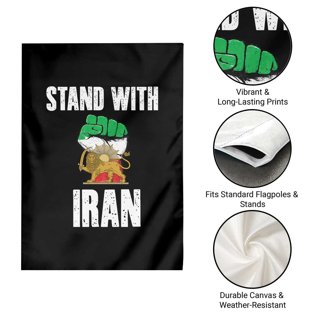 Free Iran Support Iranian MIGA Garden Flag Stand With Iran TS14 Print Your Wear