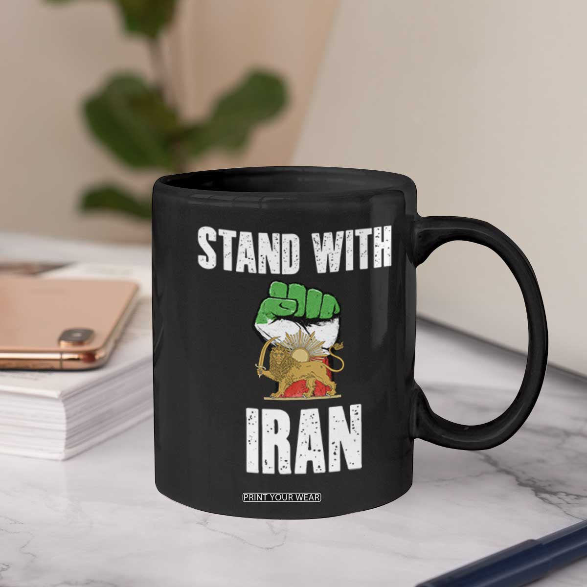 Free Iran Support Iranian MIGA Coffee Mug Stand With Iran TS14 Print Your Wear