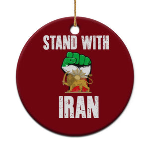 Free Iran Support Iranian MIGA Ceramic Ornament Stand With Iran TS14 1pc Red Print Your Wear