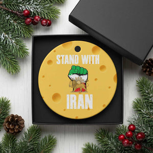 Free Iran Support Iranian MIGA Ceramic Ornament Stand With Iran TS14 1pc Yellow Cheese Print Your Wear