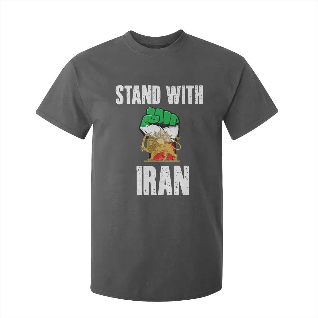 Free Iran Support Iranian MIGA T Shirt For Kid Stand With Iran TS14 Dark Heather Print Your Wear