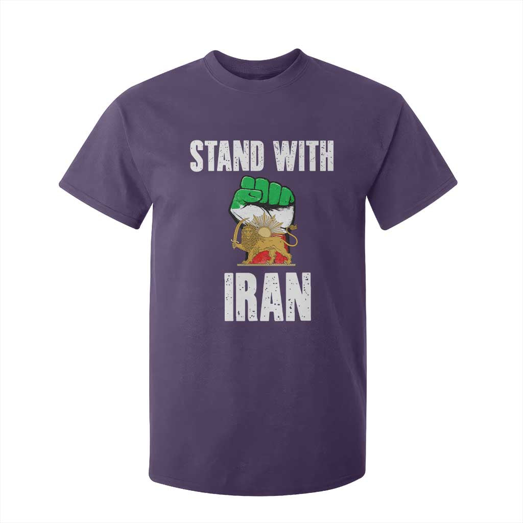 Free Iran Support Iranian MIGA T Shirt For Kid Stand With Iran TS14 Purple Print Your Wear