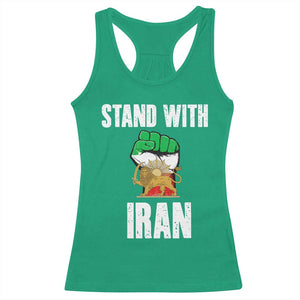 Free Iran Support Iranian MIGA Racerback Tank Top Stand With Iran TS14 Irish Green Print Your Wear